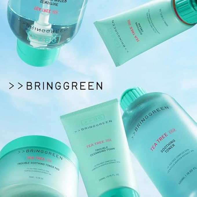 BRING GREEN رغوة تنظيف شجرة الشاي سيكا | منظف لطيف للتقشير، يزيل الرؤوس السوداء، الرؤوس البيضاء، بقايا الوجه، للبشرة المتهيجة، الحساسة (10.1 أونصة سائلة، 300 مل) - Image 3